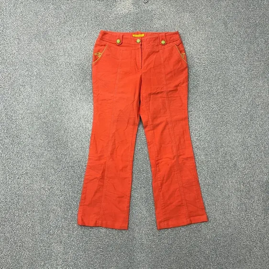 루이까스텔 골프 오렌지 부츠컷 팬츠 70 상품이미지1