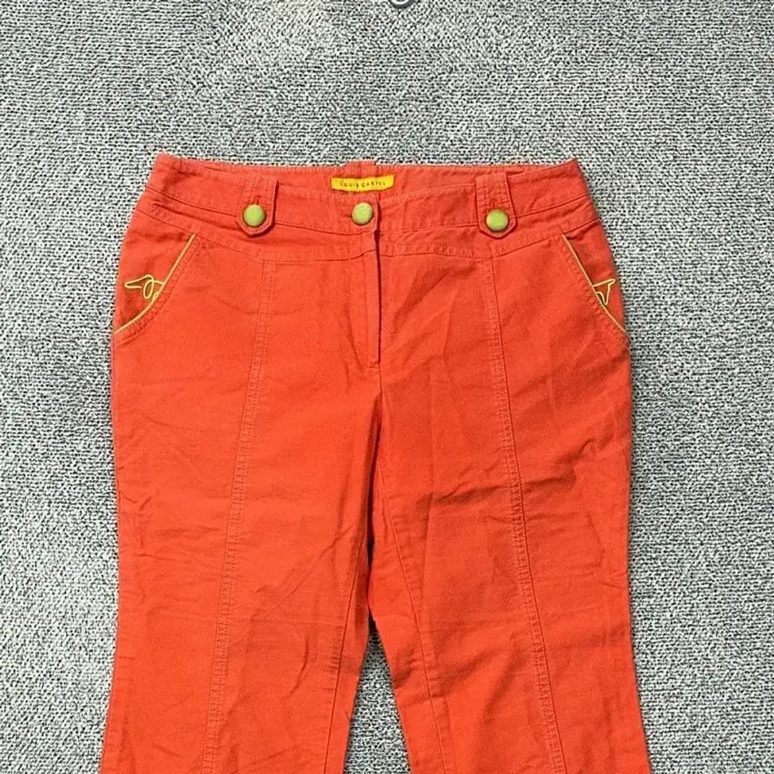 루이까스텔 골프 오렌지 부츠컷 팬츠 70 상품이미지3