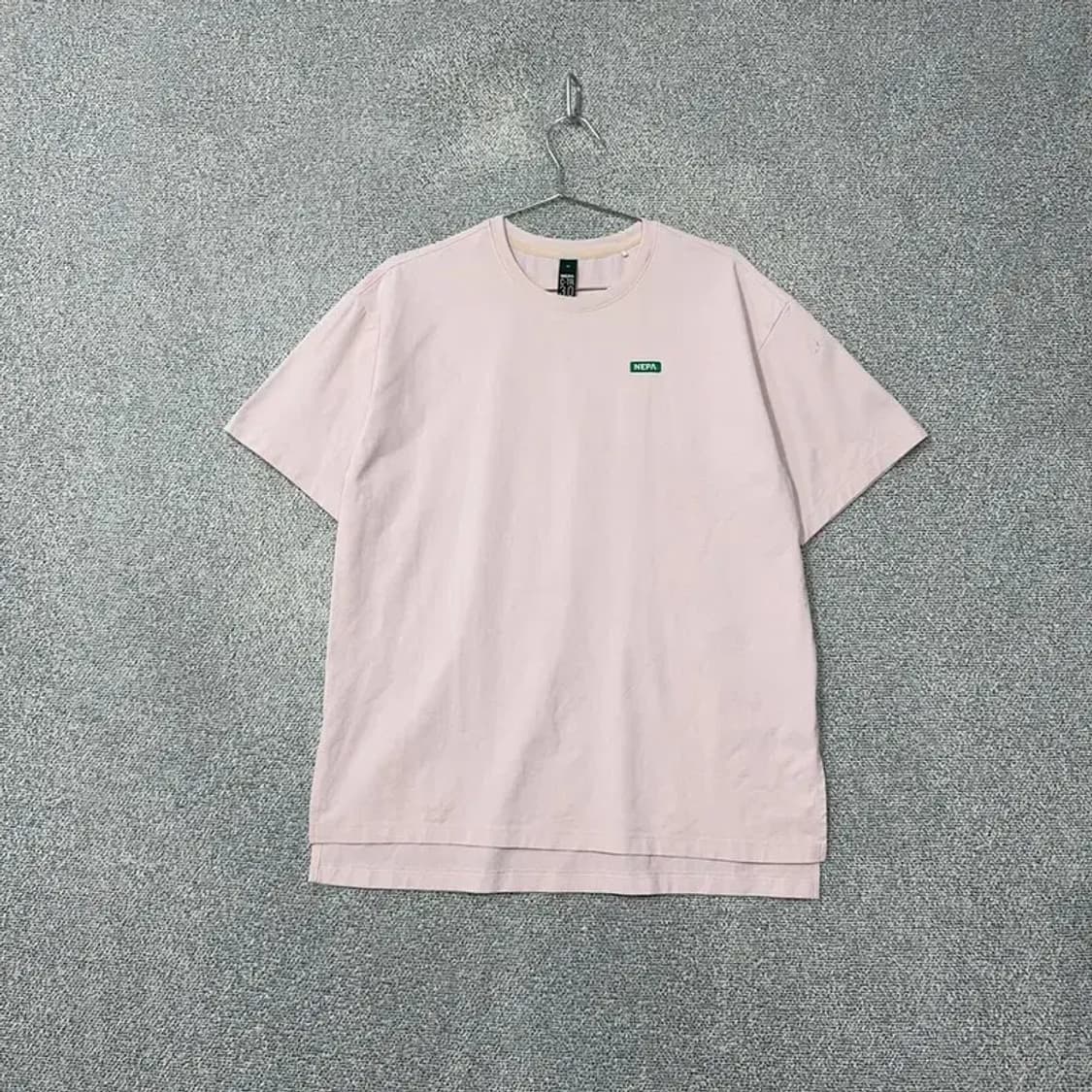 네파 남성 기능성 라이트 핑크 반팔 티 90 상품이미지1