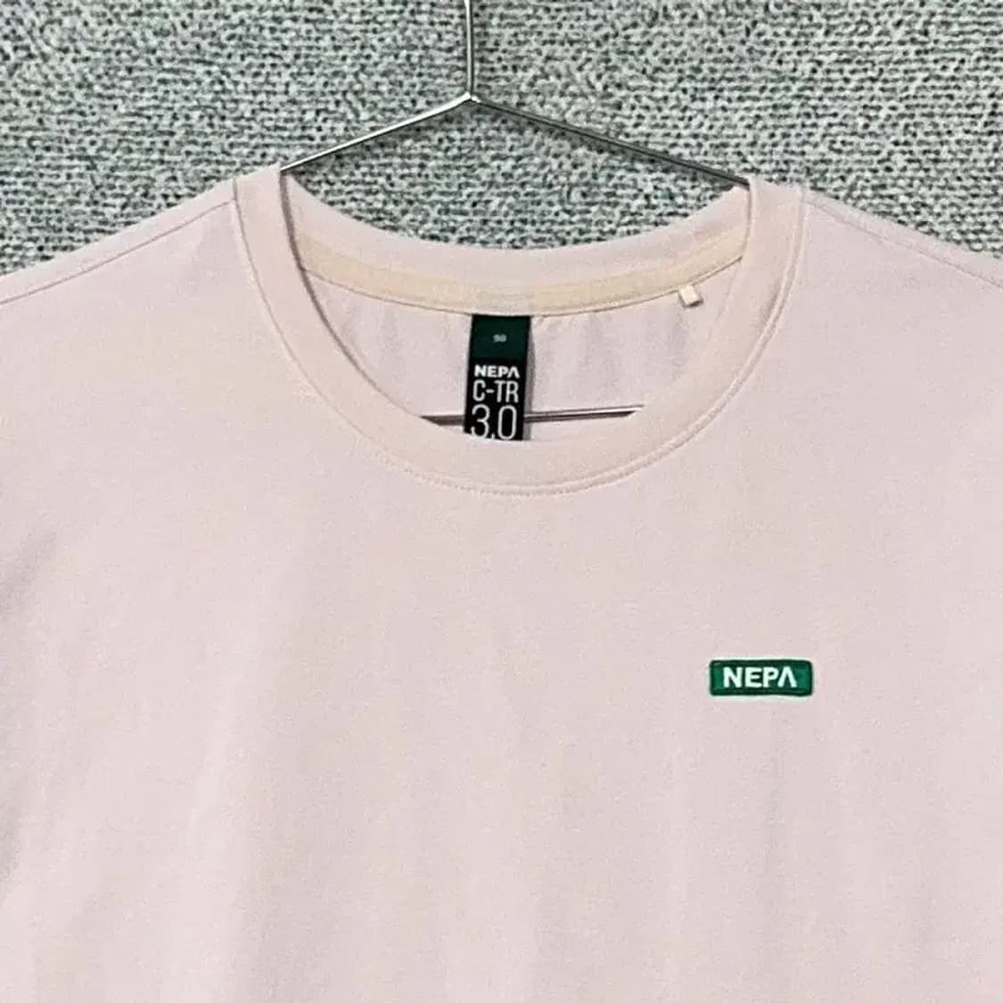 네파 남성 기능성 라이트 핑크 반팔 티 90 상품이미지3