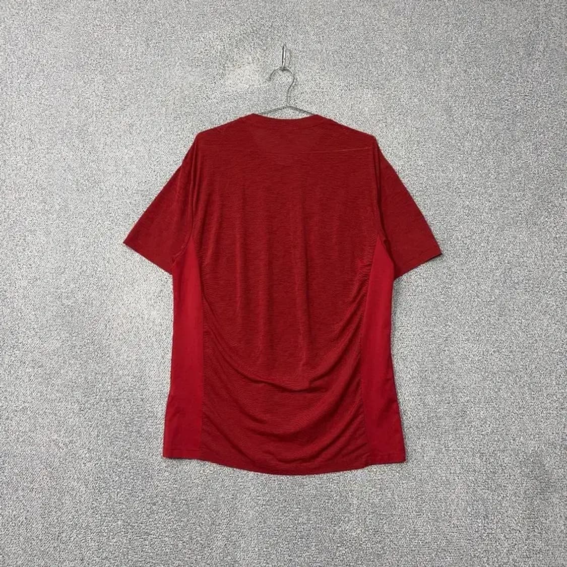 아이더 남성 기능성 프린팅 레드 반팔 티 XL 상품이미지2