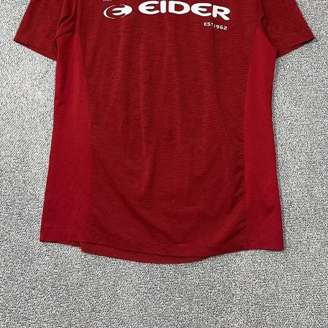 아이더 남성 기능성 프린팅 레드 반팔 티 XL 상품이미지4