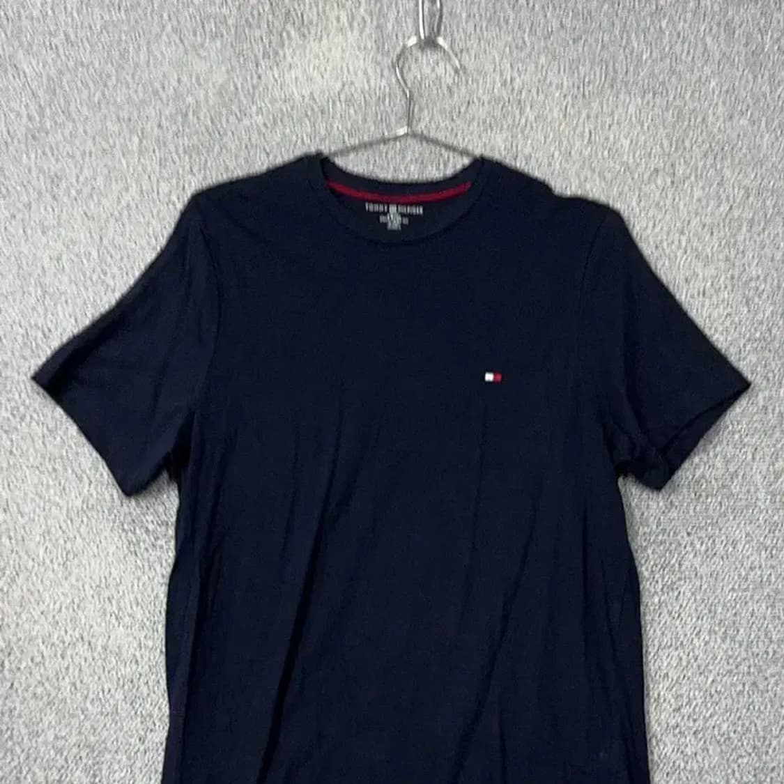 타미힐피거 네이비 로고 코튼 반팔 티 S 상품이미지3