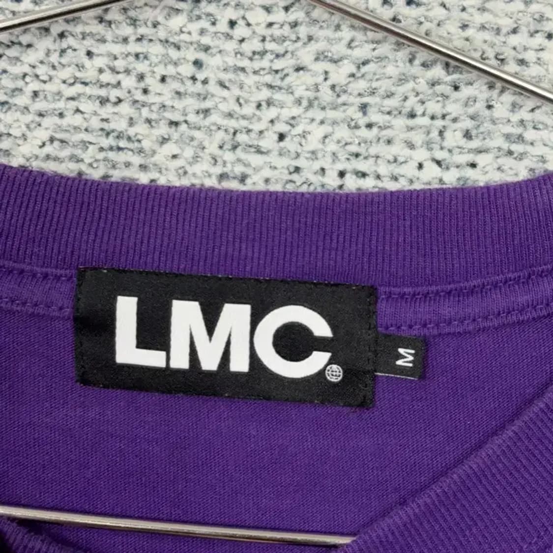 LMC 프린팅 로고 박스핏 퍼플 반팔티 상품이미지3