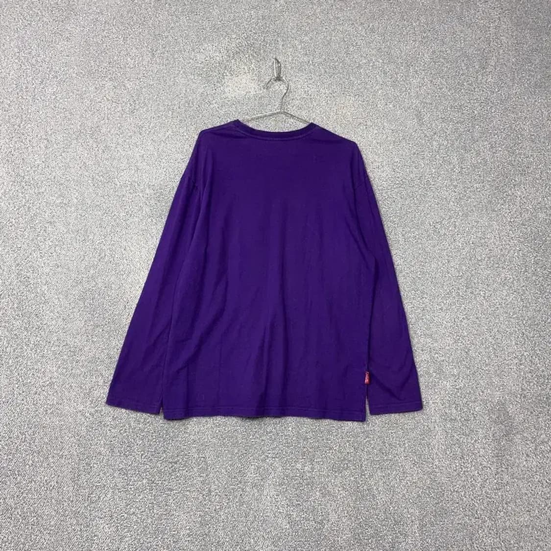 마하그리드 프린팅 퍼플 긴팔 티 L 상품이미지2