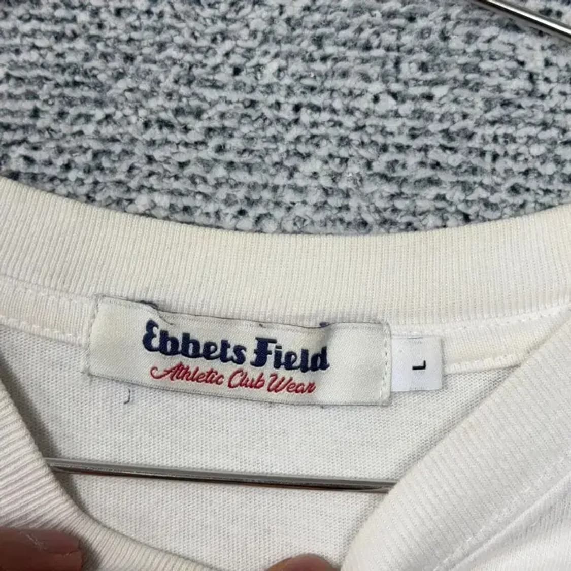 이벳필드 프린팅 로고 화이트 반팔 티 L 상품이미지3