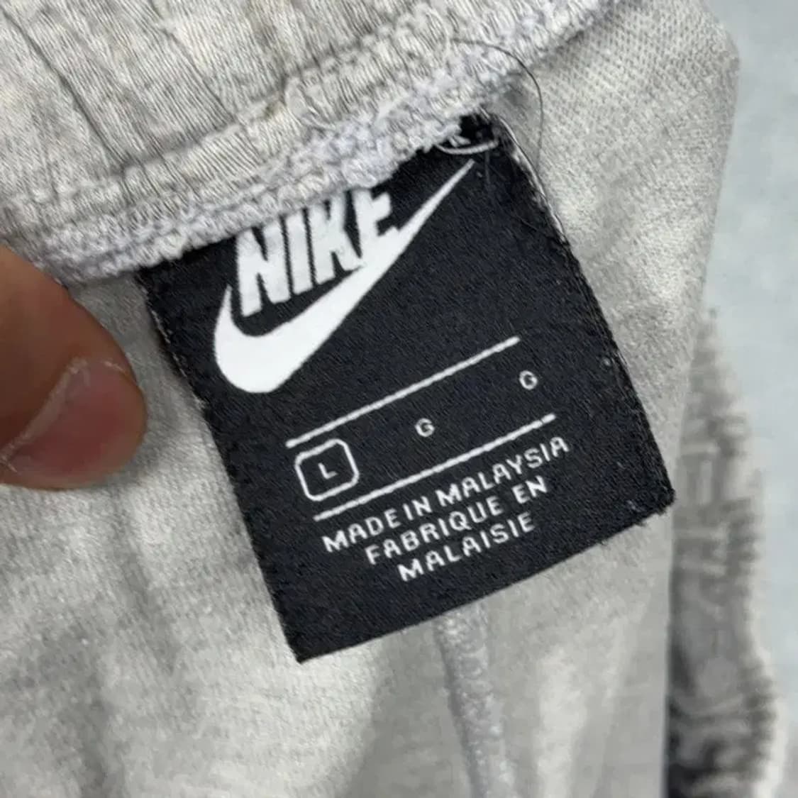 나이키 라이트 그레이 로고 코튼 반바지 L 상품이미지5