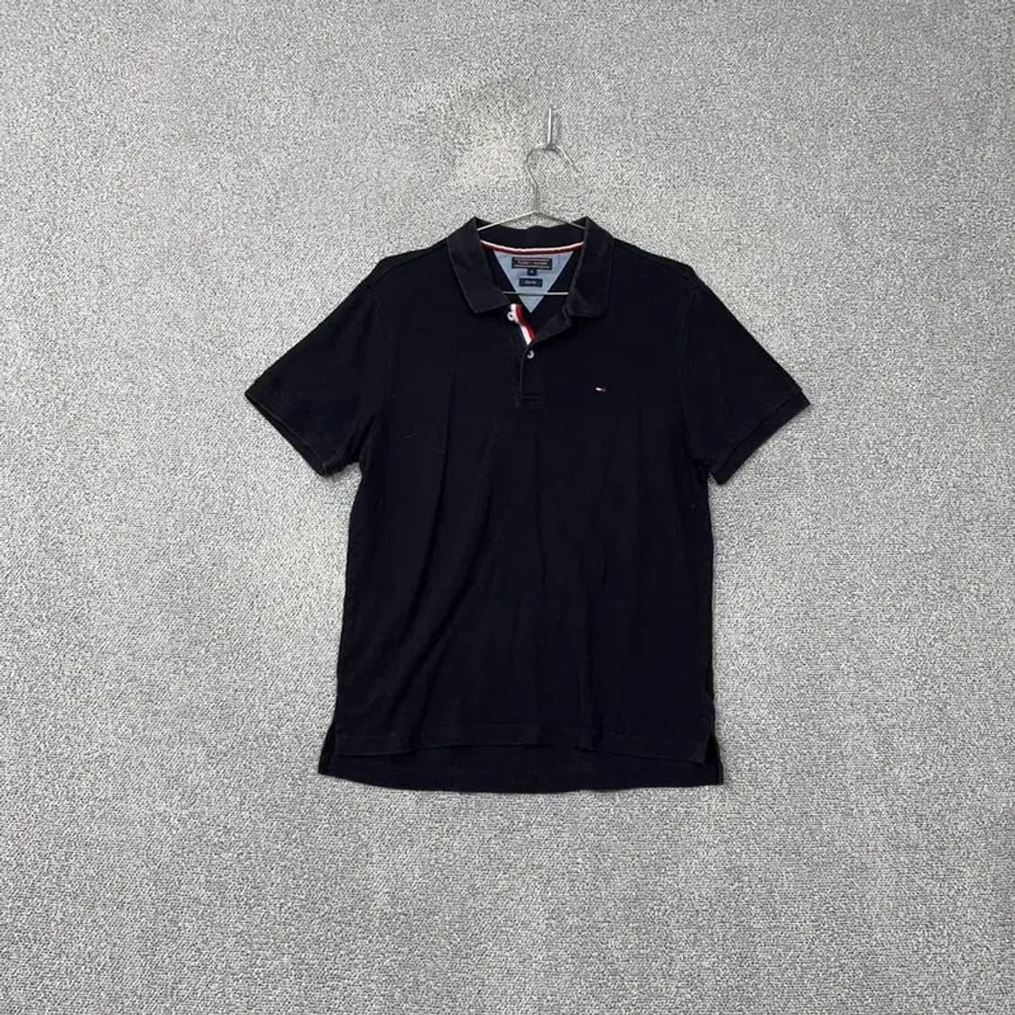 타미힐피거 네이비 로고 반팔 카라티 L 상품이미지1