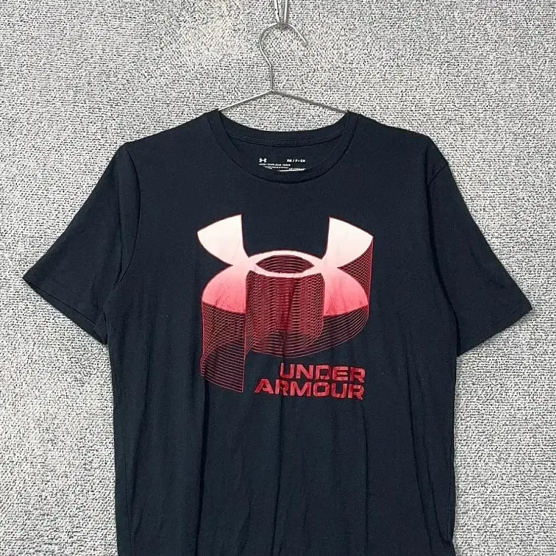 언더아머 빅로고 프린팅 네이비 반팔 티 SM / P / CH 상품이미지3