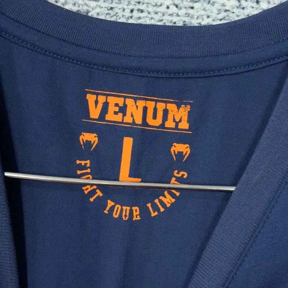 베놈 프린팅 네이비 반팔 티 L 상품이미지3