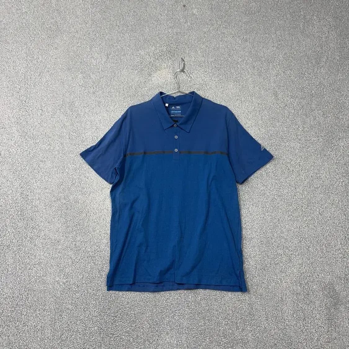 아디다스 블루 로고 기능성 반팔 카라티 2XL 상품이미지1