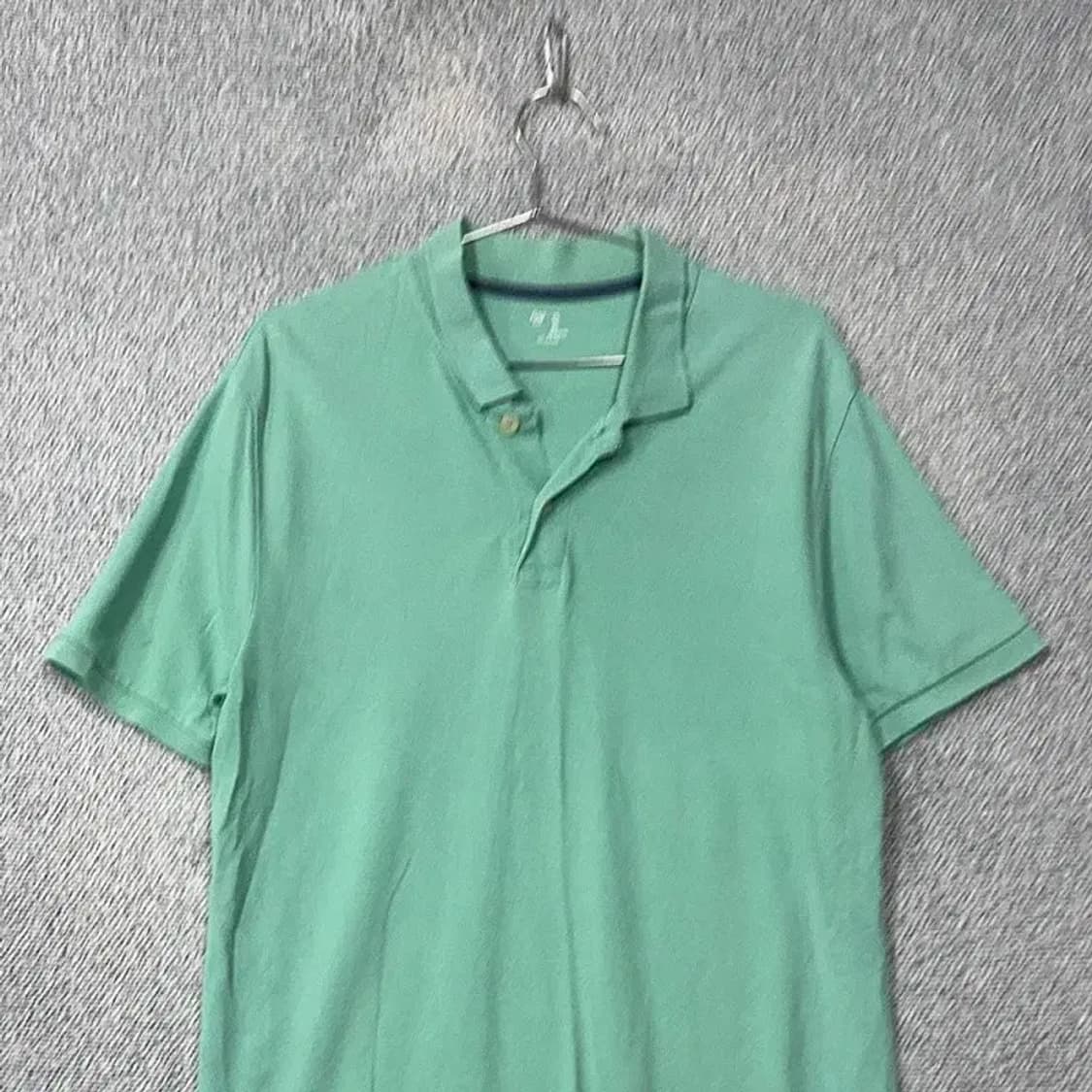 갭 민트 무지 캐주얼 반팔 카라티 L 상품이미지3