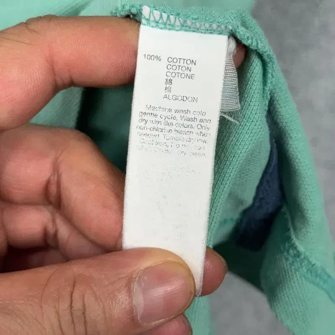 갭 민트 무지 캐주얼 반팔 카라티 L 상품이미지6