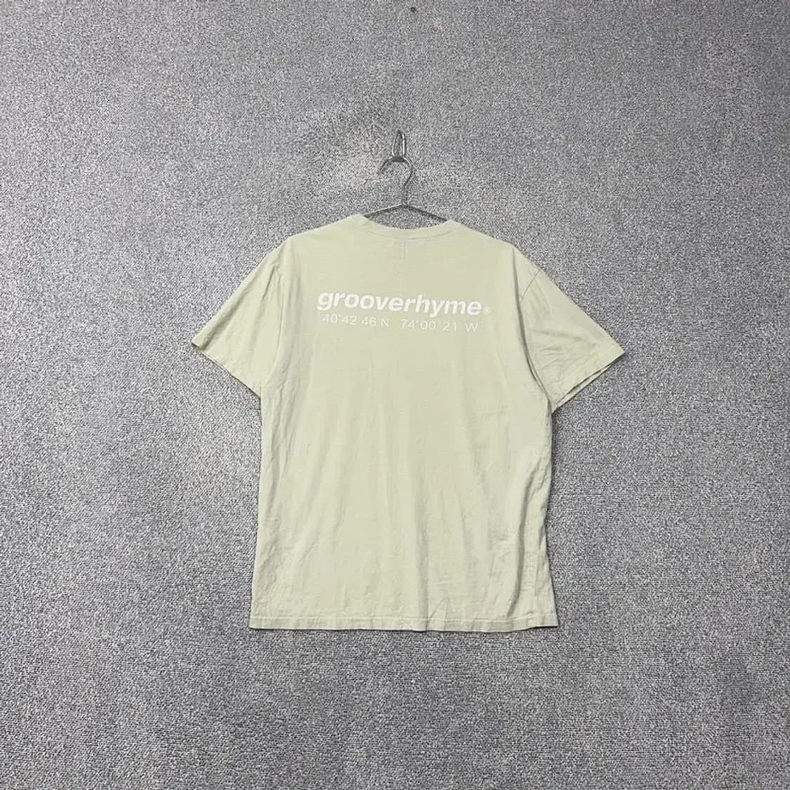 그루브라임 민트 무지 코튼 반팔티 M 상품이미지2