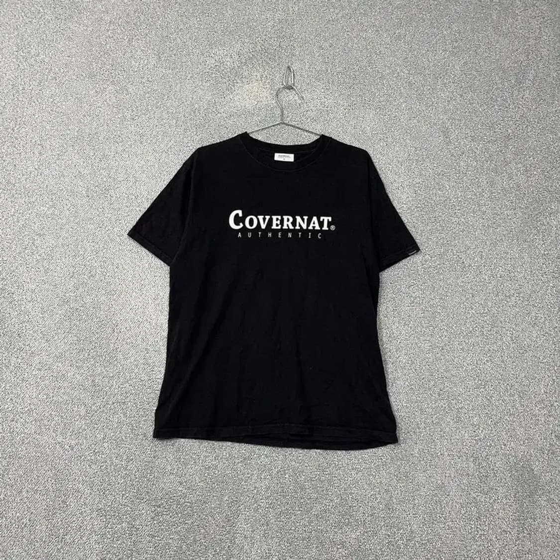 커버낫 프린팅 블랙 반팔 티 M 상품이미지1