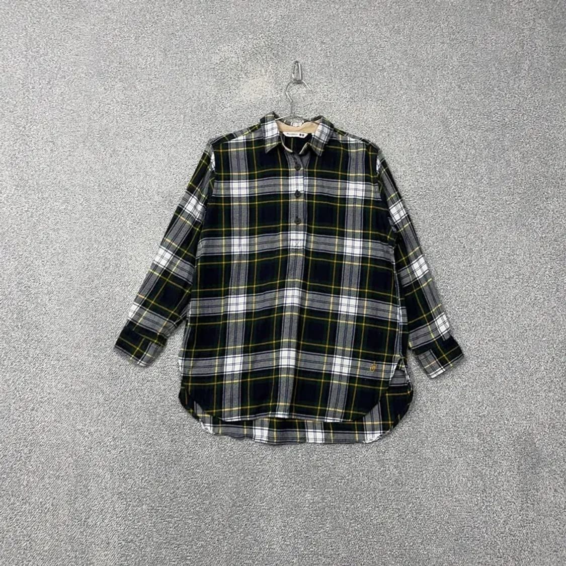 유니클로 플란넬 체크 셔츠 블라우스 S 상품이미지1