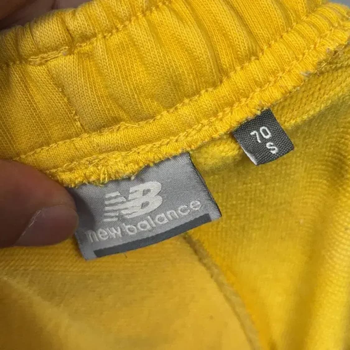 뉴발란스 프린팅 옐로우 조거팬츠 S 상품이미지5