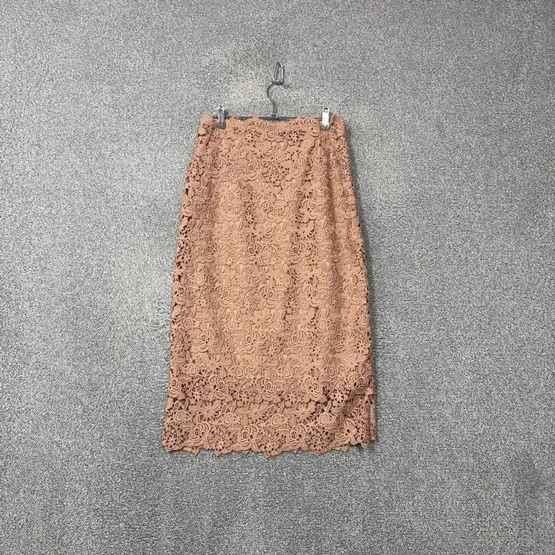 에이치엔앰 플라워 패턴 라이트 핑크 스커트 170-76 상품이미지1