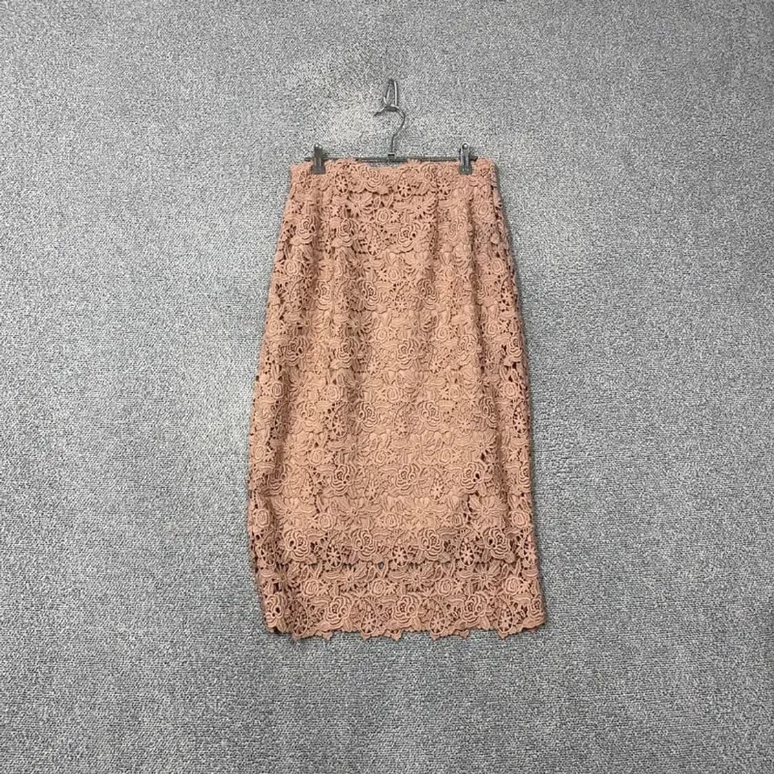 에이치엔앰 플라워 패턴 라이트 핑크 스커트 170-76 상품이미지2