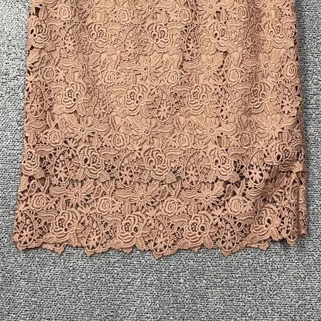 에이치엔앰 플라워 패턴 라이트 핑크 스커트 170-76 상품이미지4