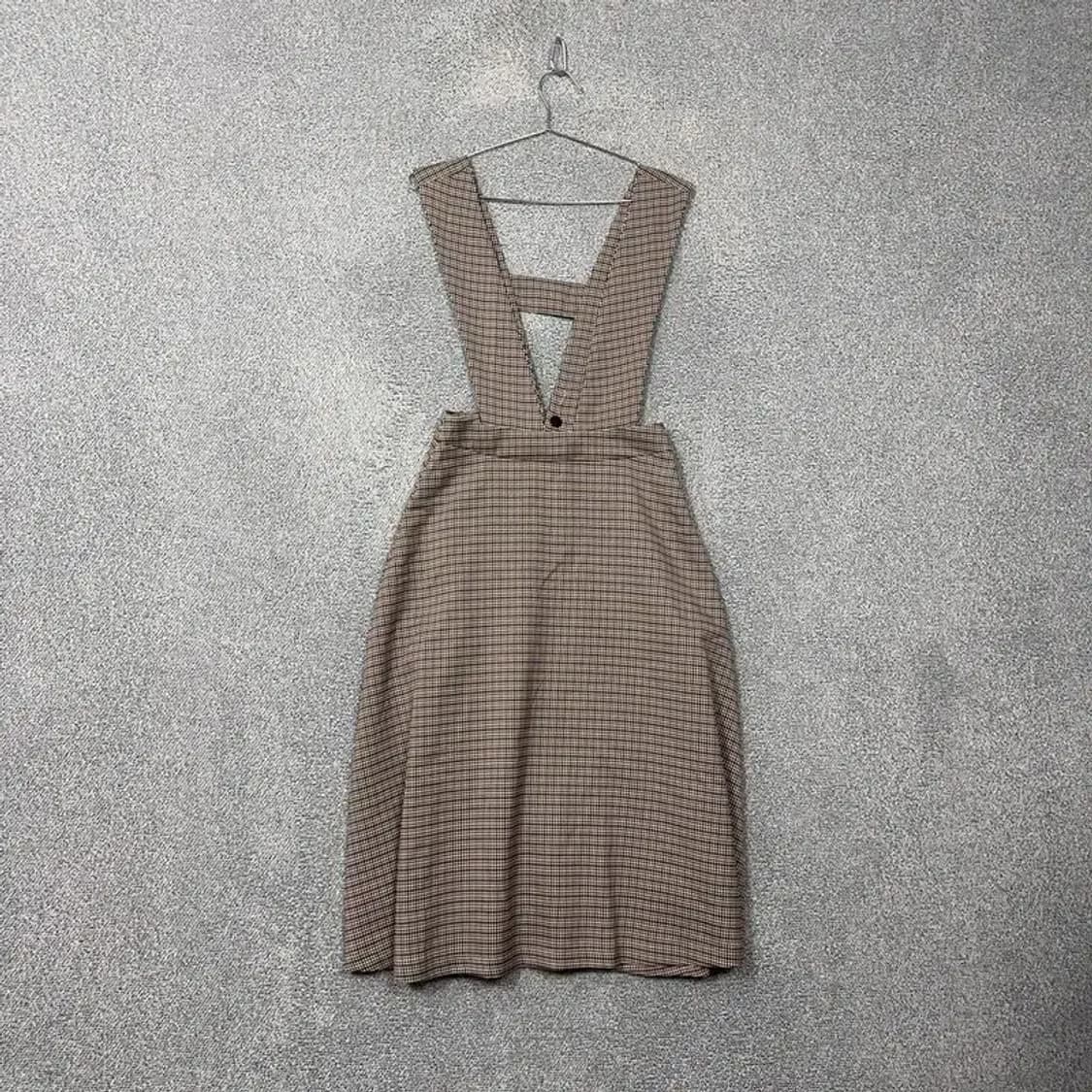 나인 민소매 체크 베이지 원피스 S(82-91-160) 상품이미지1