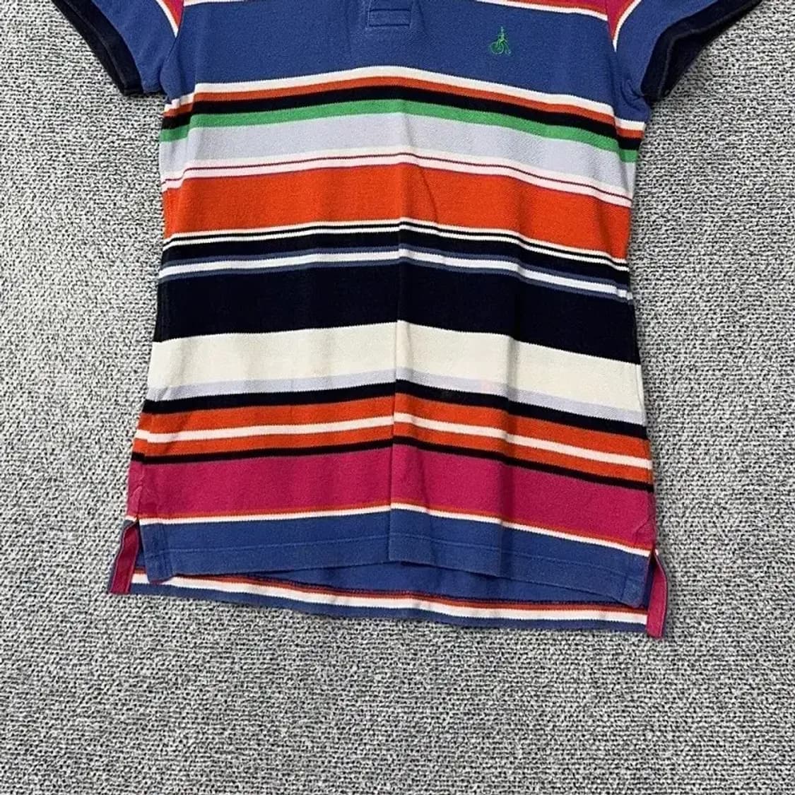 빈폴 스트라이프 다채색 로고 반팔 카라티 85 상품이미지4