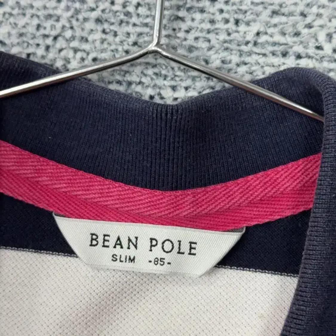 빈폴 스트라이프 다채색 로고 반팔 카라티 85 상품이미지5