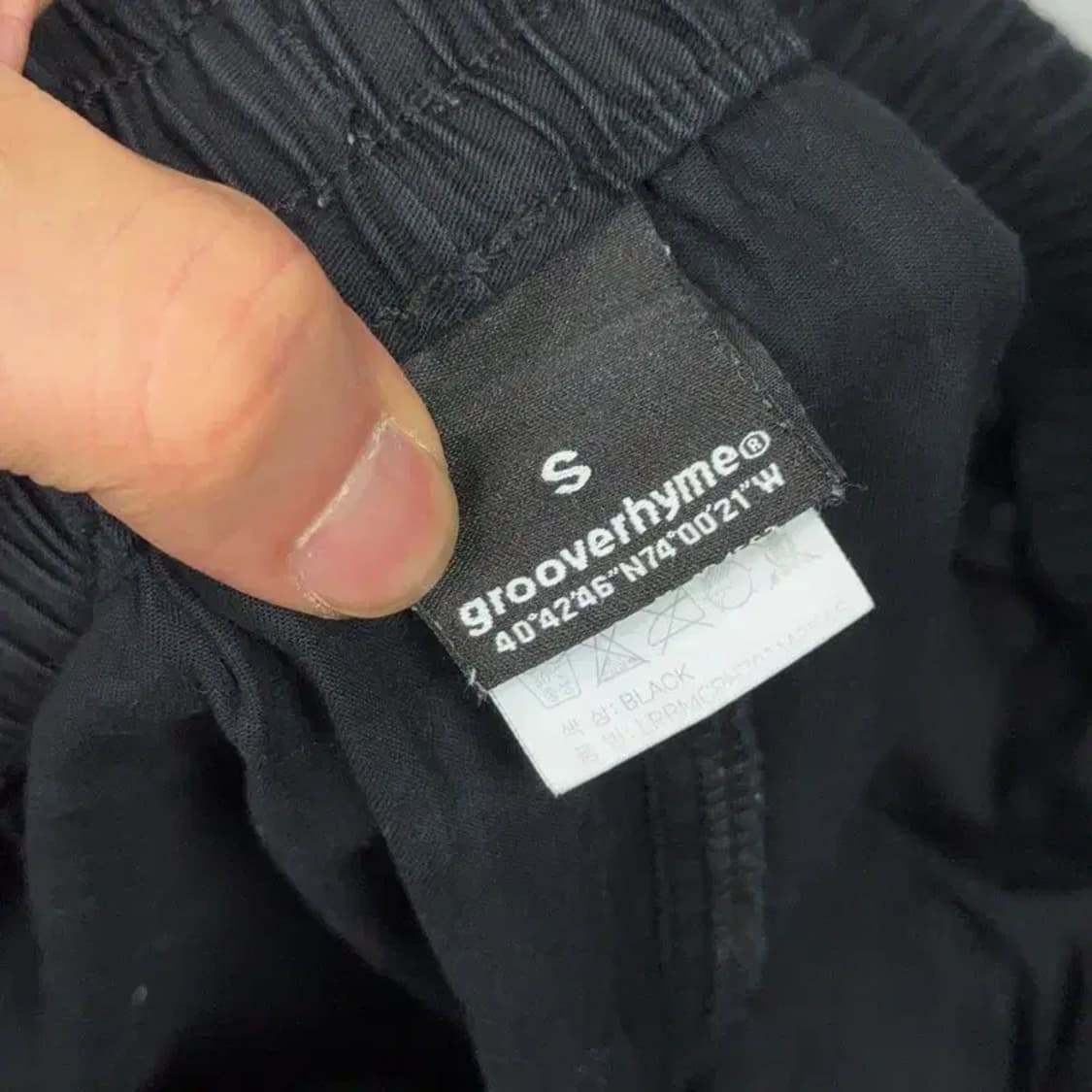 콜롬비아 블랙 로고 면 반바지 S 상품이미지4