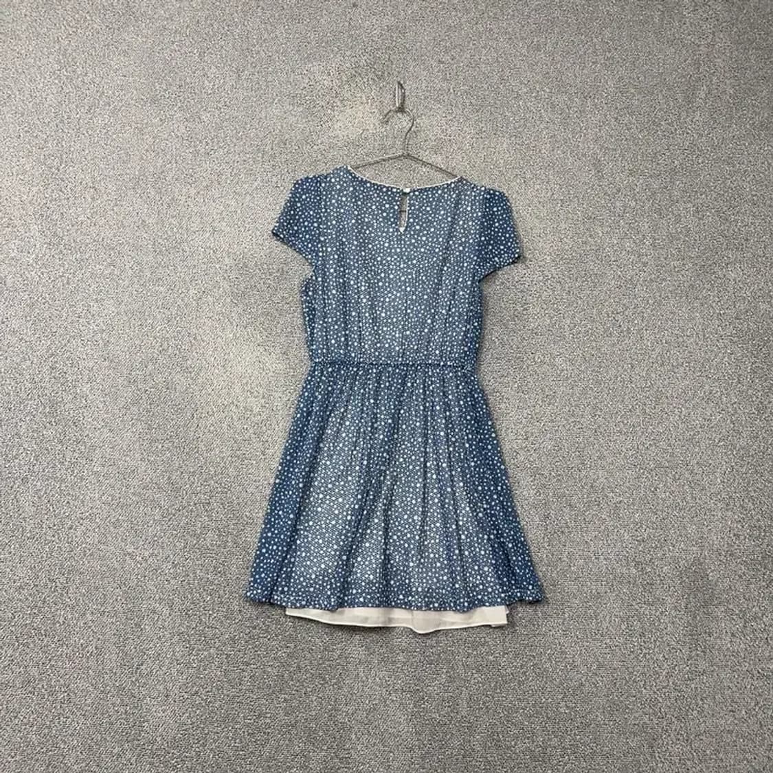 플라스틱아일랜드 플라워 네이비 반팔 원피스 M 상품이미지2