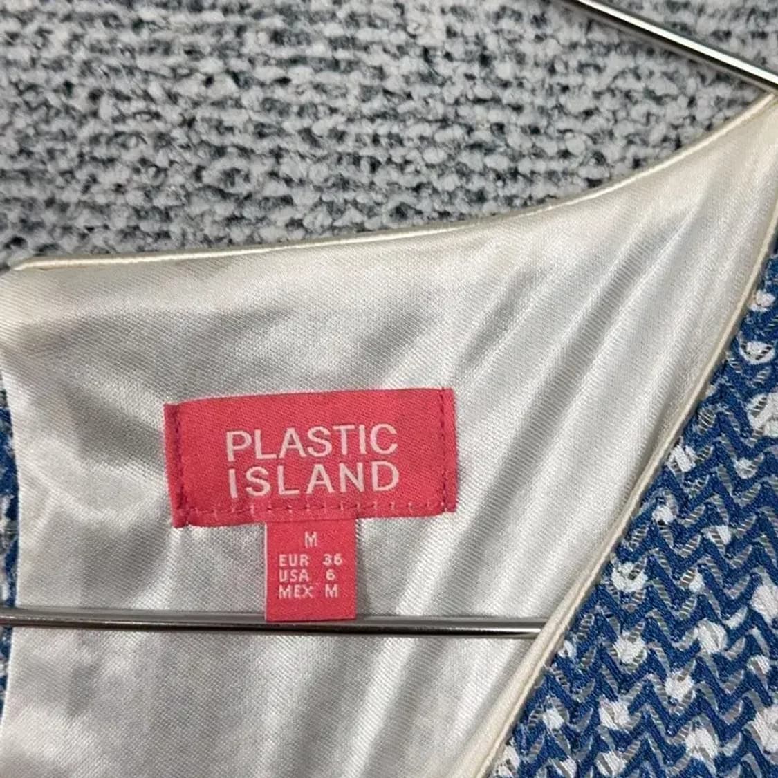 플라스틱아일랜드 플라워 네이비 반팔 원피스 M 상품이미지5