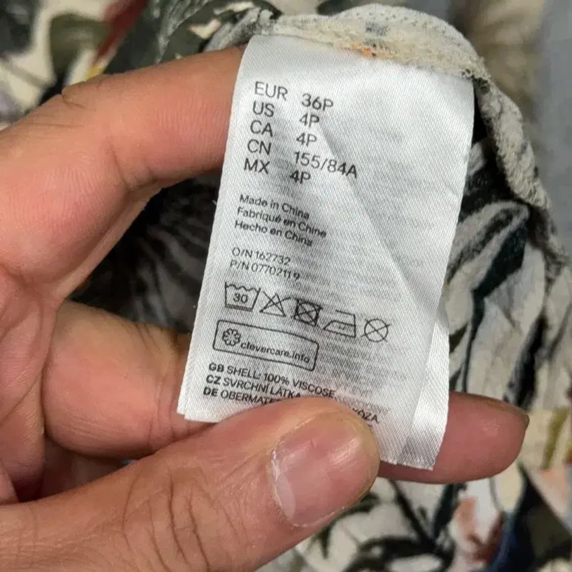 에이치엔앰 플라워 패턴 원피스 155-84 상품이미지6