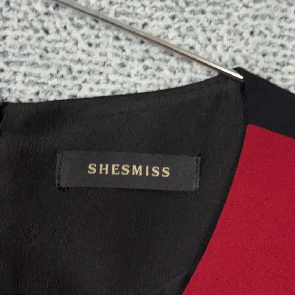 쉬스미스 버건디 클래식 민소매 원피스 55 상품이미지5