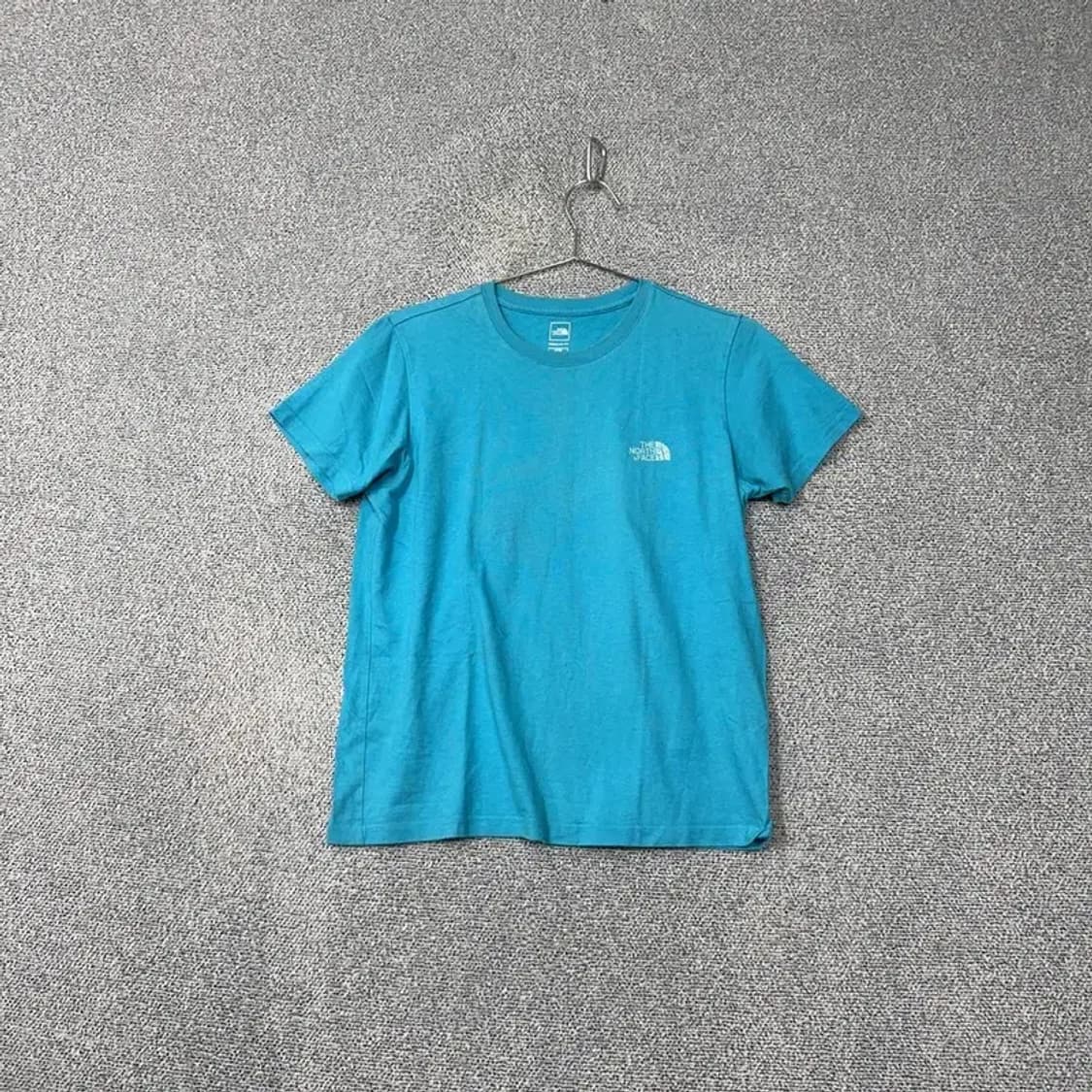 노스페이스 블루 로고 코튼 반팔 티 S/90 상품이미지1