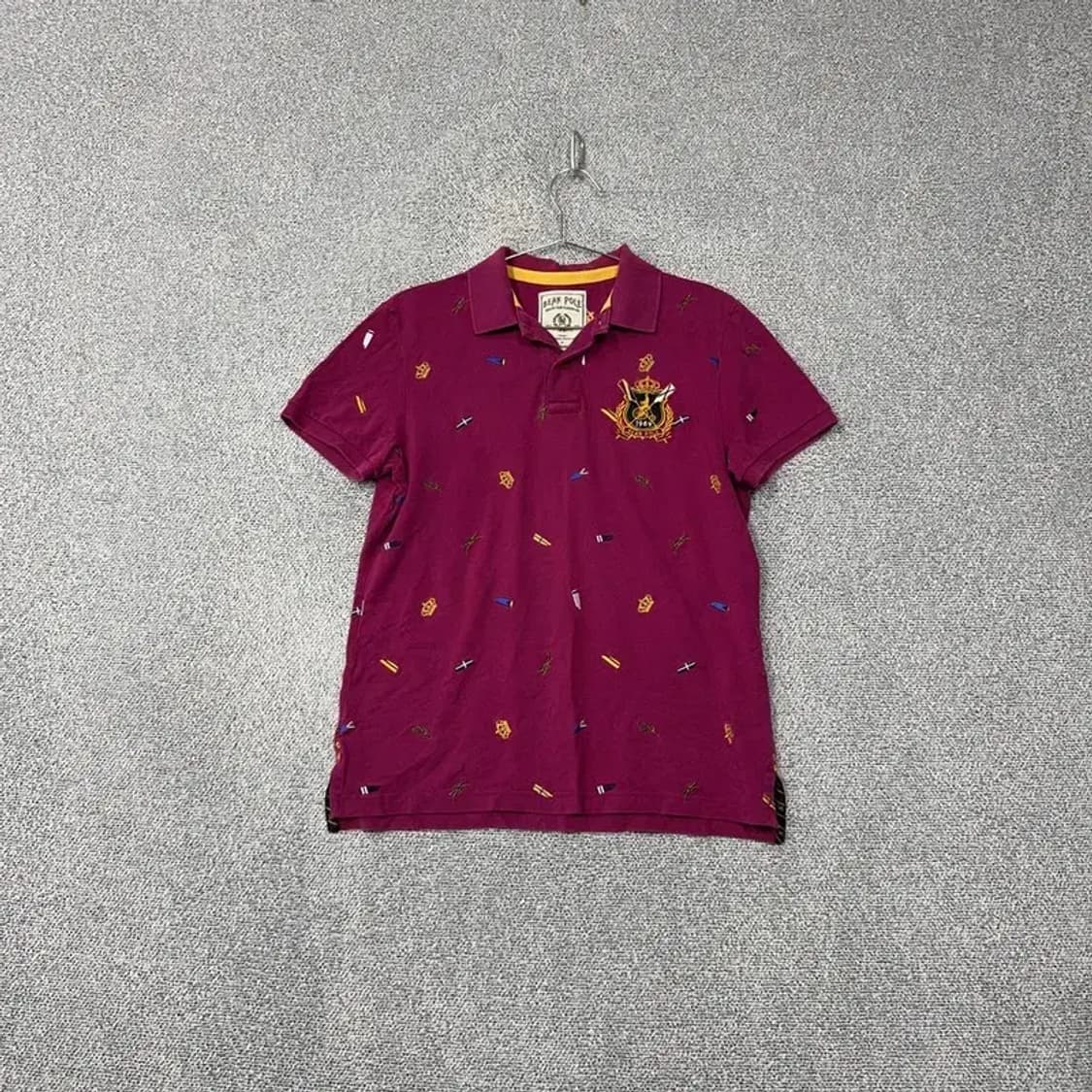 빈폴 퍼플 멀티 로고 남성 반팔 카라티 95 상품이미지1