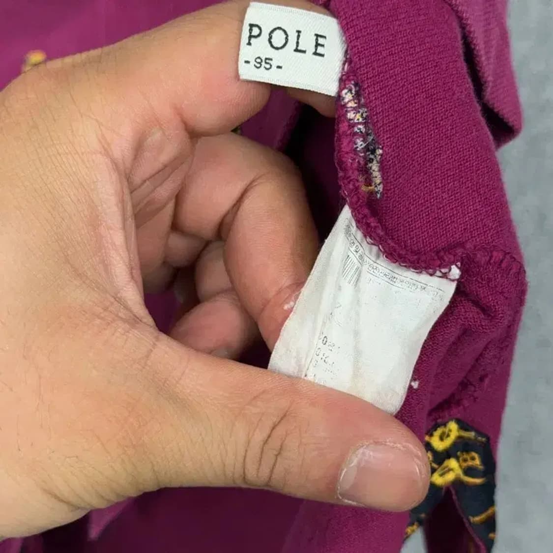 빈폴 퍼플 멀티 로고 남성 반팔 카라티 95 상품이미지4