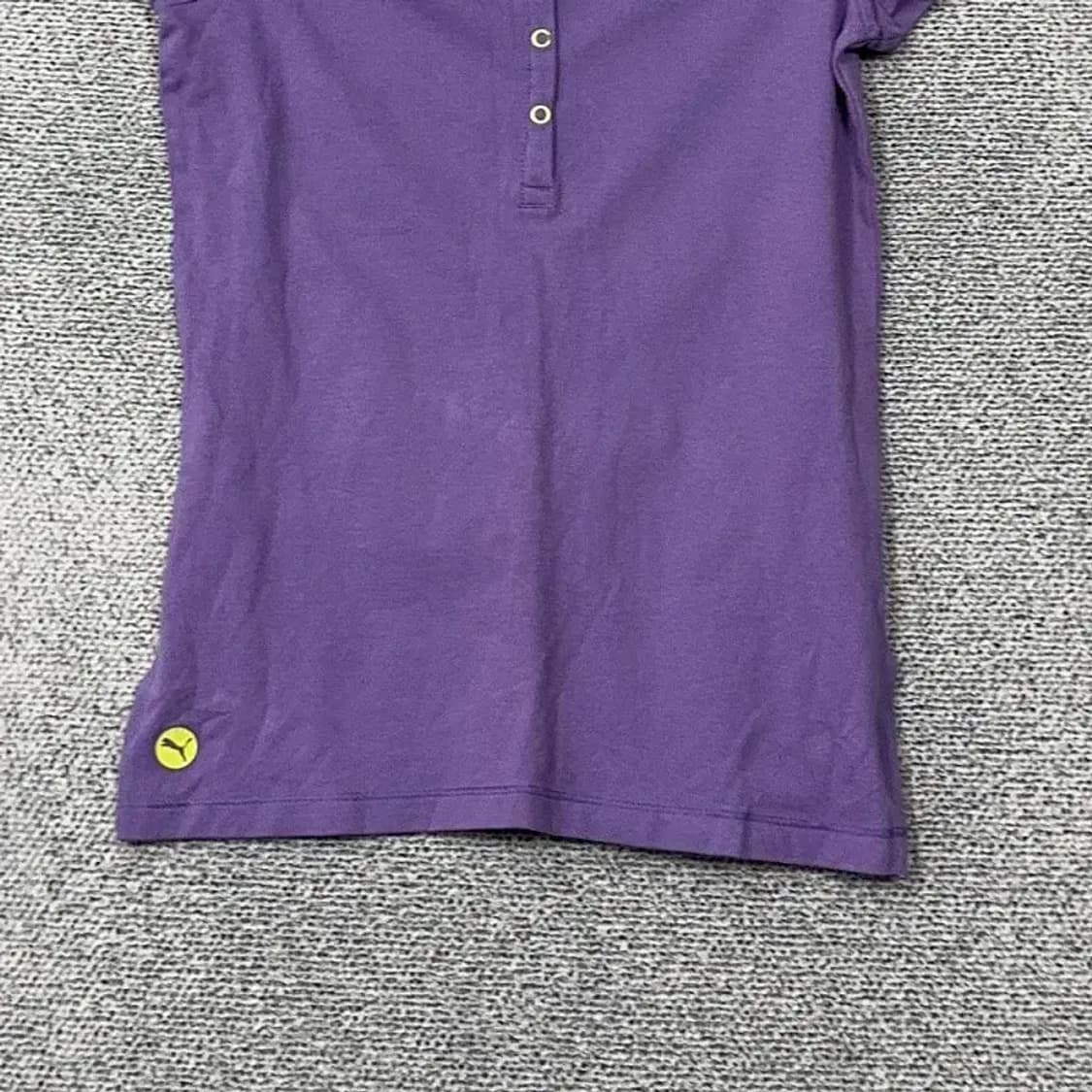 푸마 퍼플 로고 기능성 반팔 카라티 S 상품이미지4