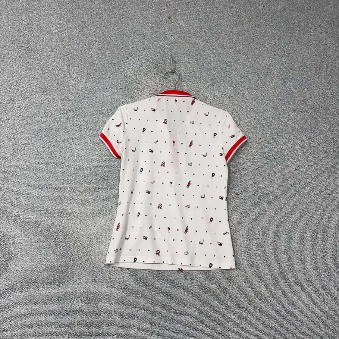 JDX 도트 화이트 골프 반팔 카라티 090 상품이미지2