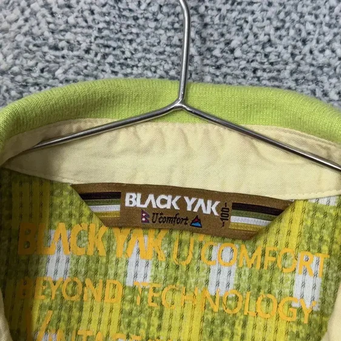 블랙야크 라이트 그린 로고 기능성 반팔 카라티 100 상품이미지3