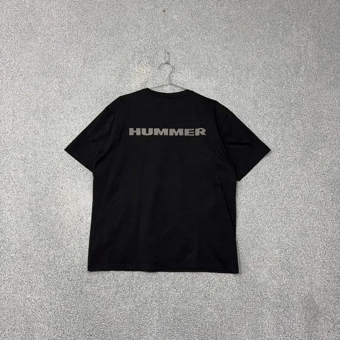 험머 로고 프린팅 박스핏 반팔티 105 상품이미지2