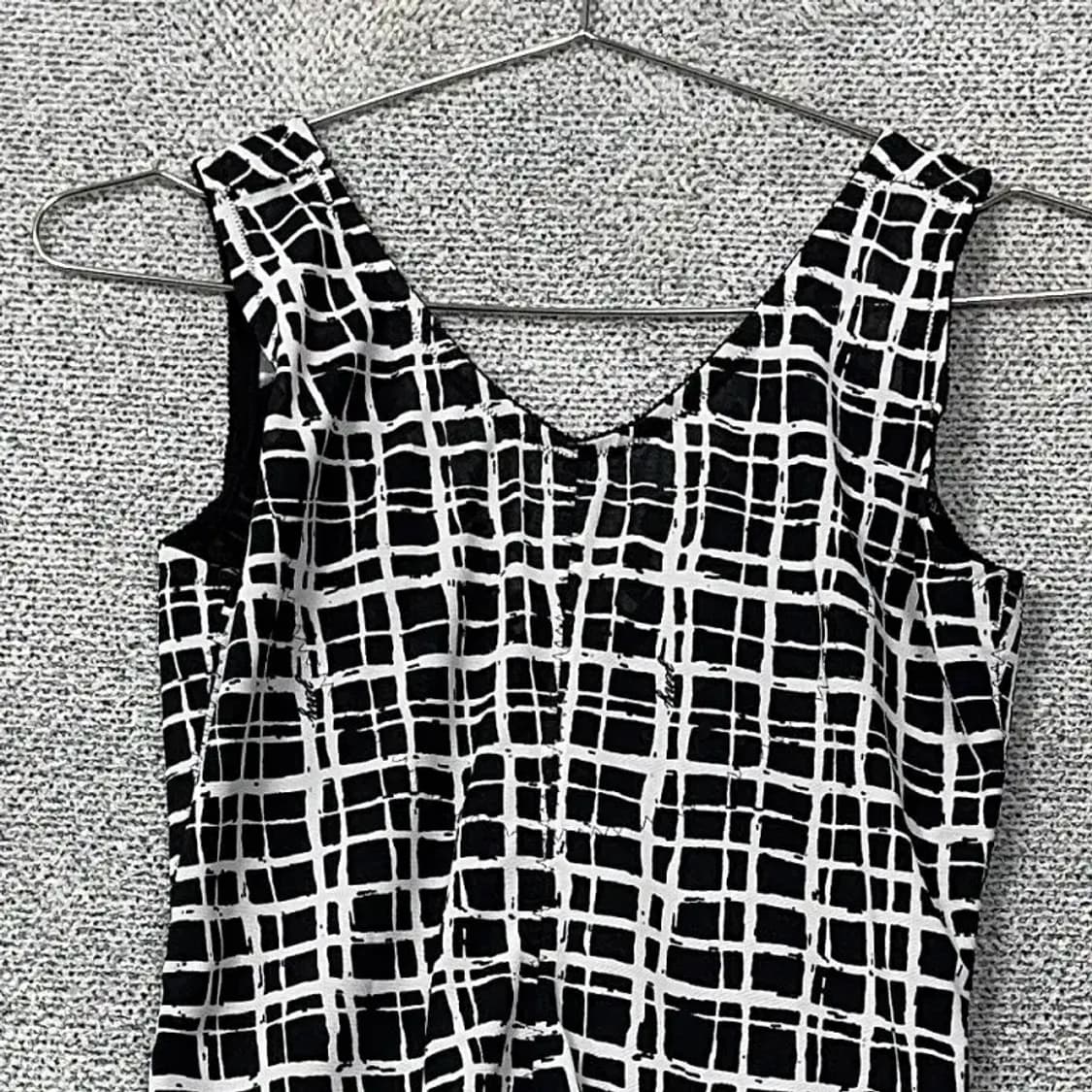 [새상품]제니카 블랙 체크 바디수트 085 BLS 상품이미지3