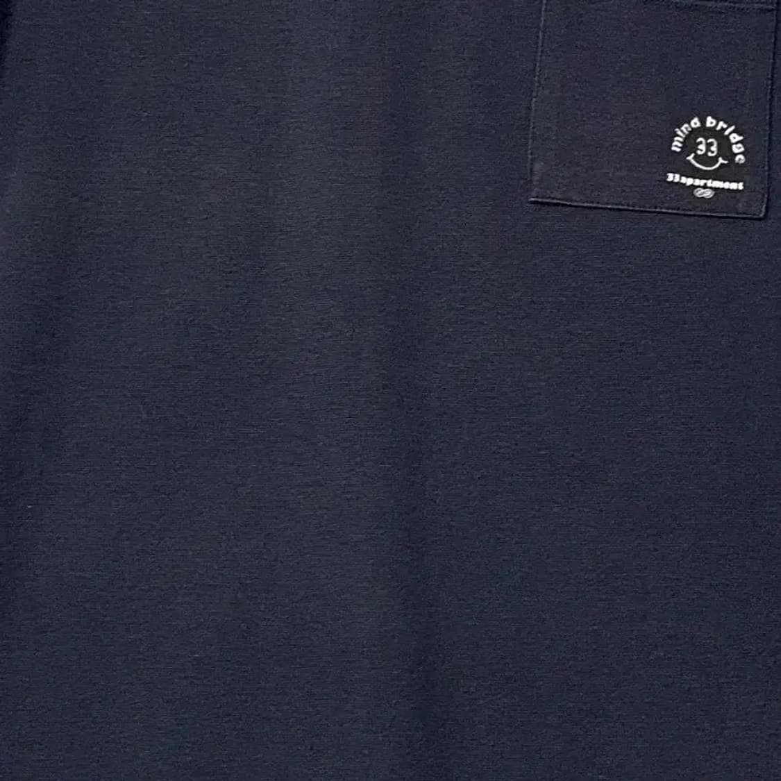 마인드브릿지 네이비 오버핏 반팔 카라티 105 상품이미지4