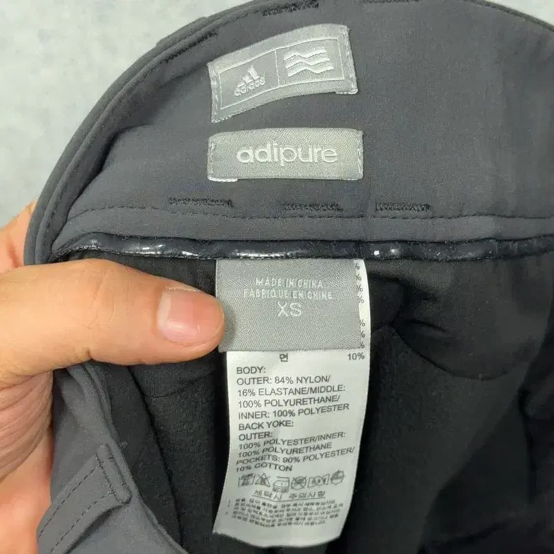 [새상품]아디다스 블랙 골프 기능성 바지 XS 상품이미지7