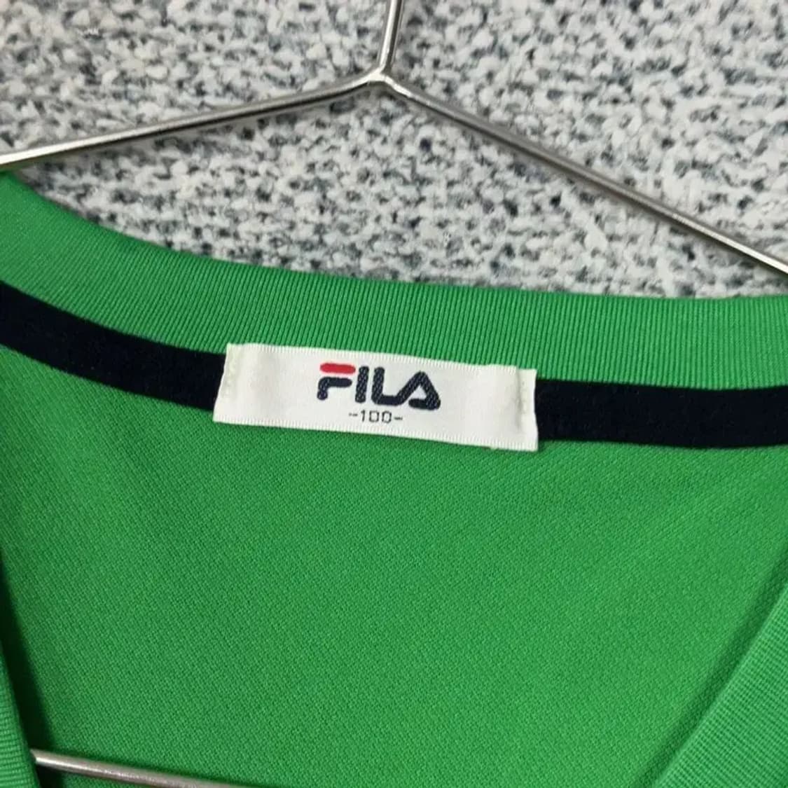 휠라 프린팅 그린 기능성 반팔 티 100 상품이미지4