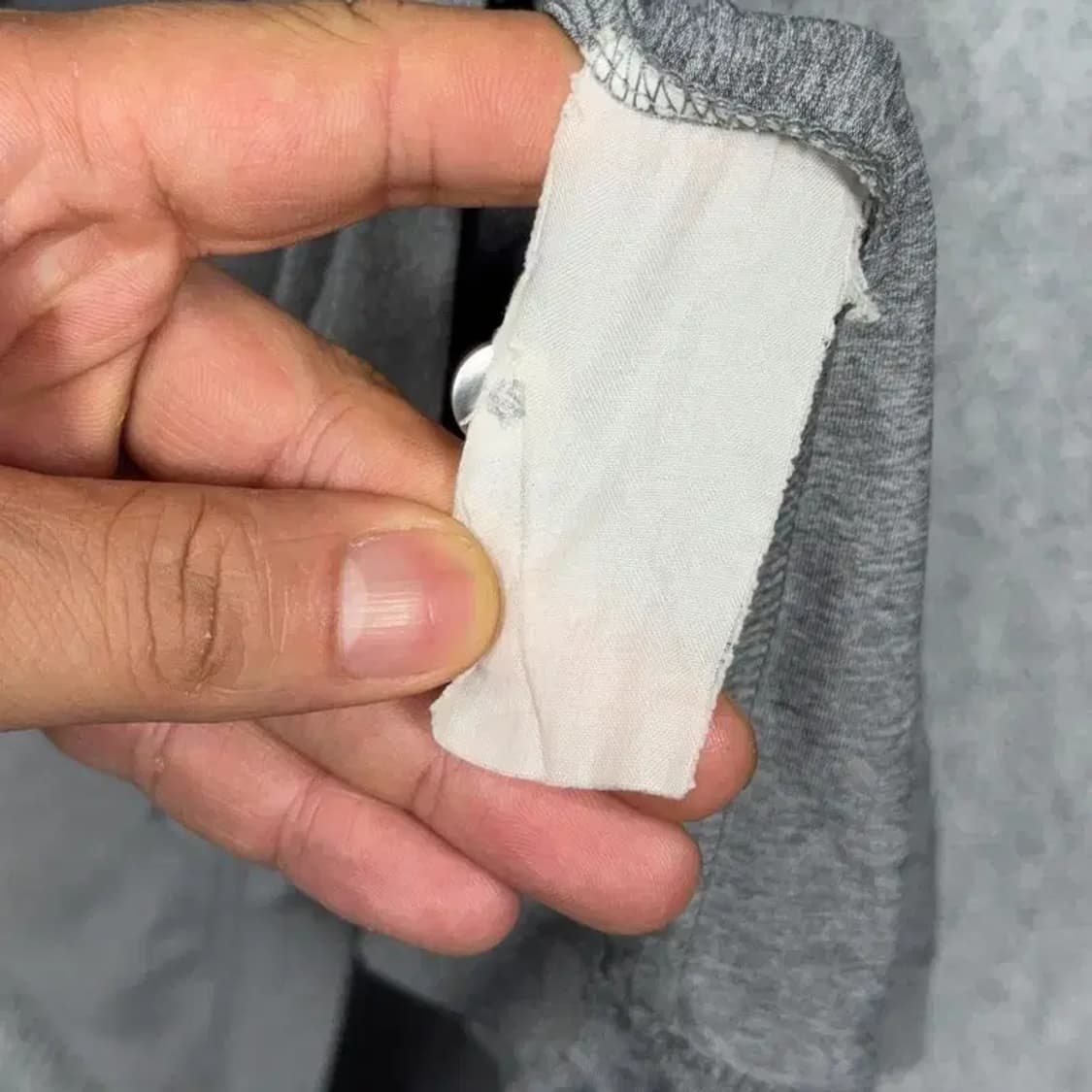 빈폴 스트라이프 라이트 그레이 로고 반팔 카라티 100 상품이미지5