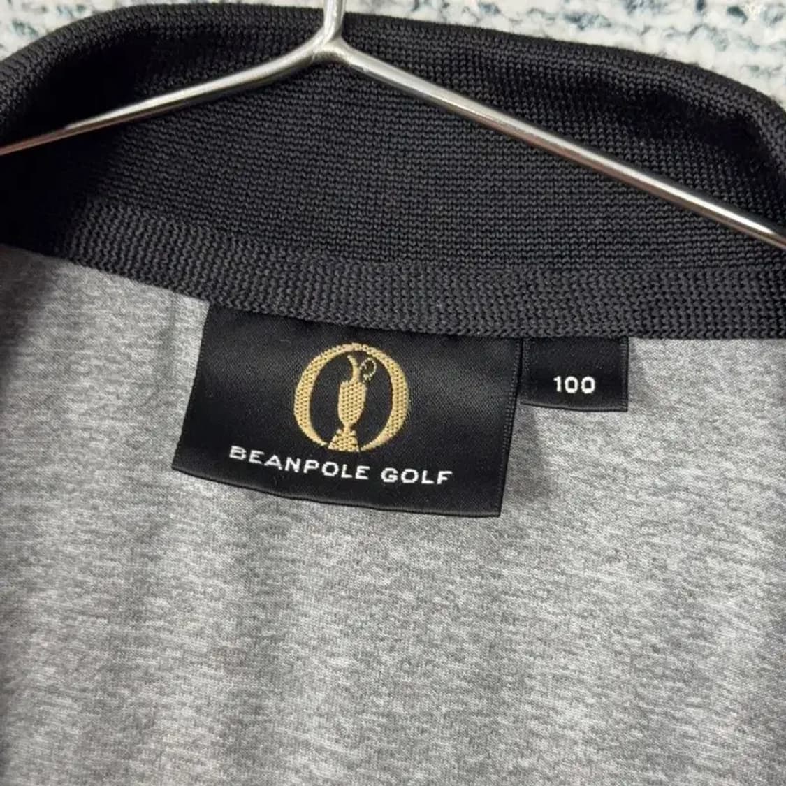 빈폴 스트라이프 라이트 그레이 로고 반팔 카라티 100 상품이미지6