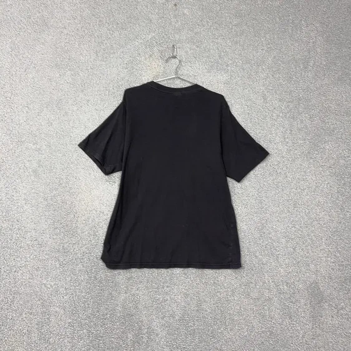 후아유 캐주얼 프린팅 블랙 반팔 티 XL 상품이미지2