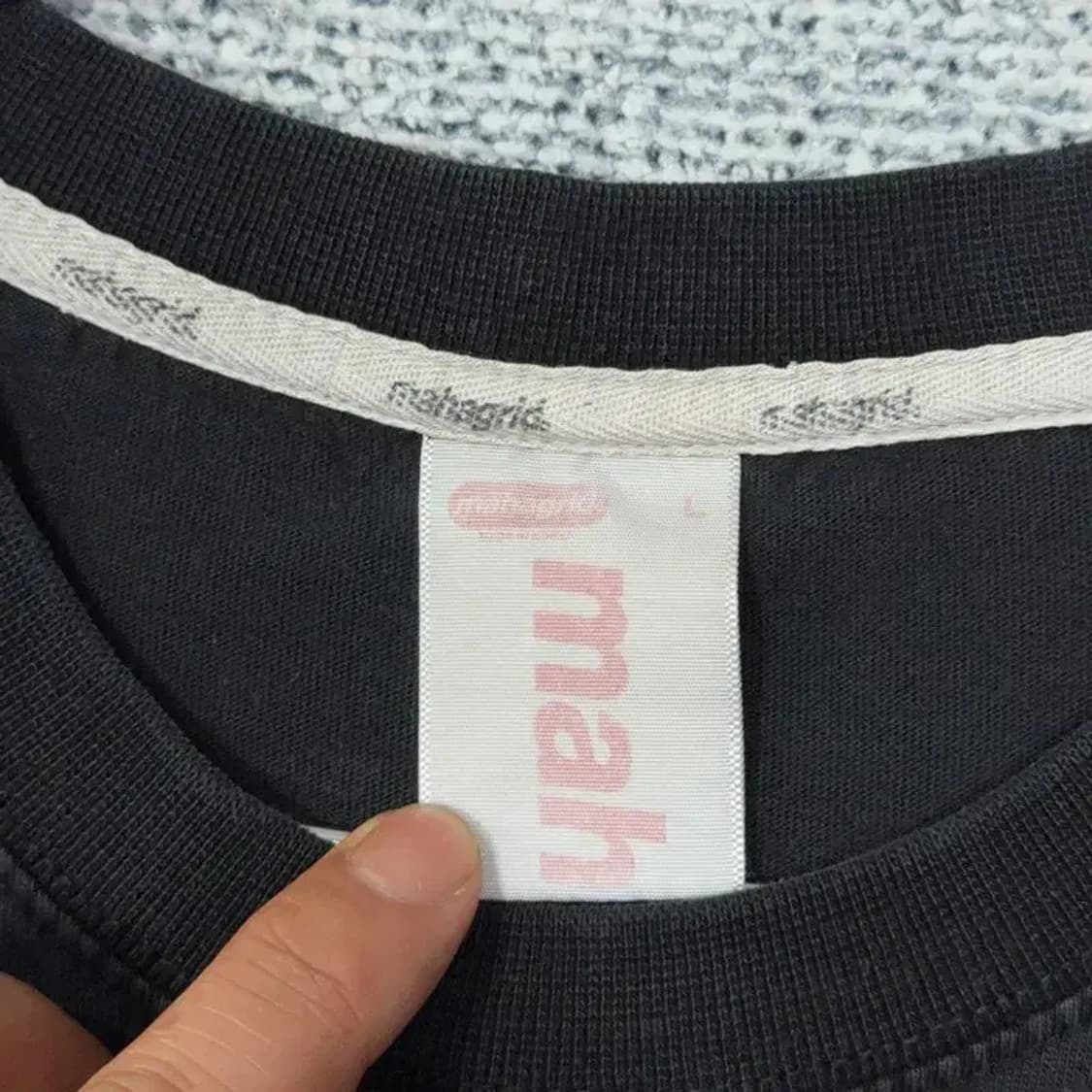 마하그리드 스펠 로고 프린팅 블랙 반팔 티 L 상품이미지3