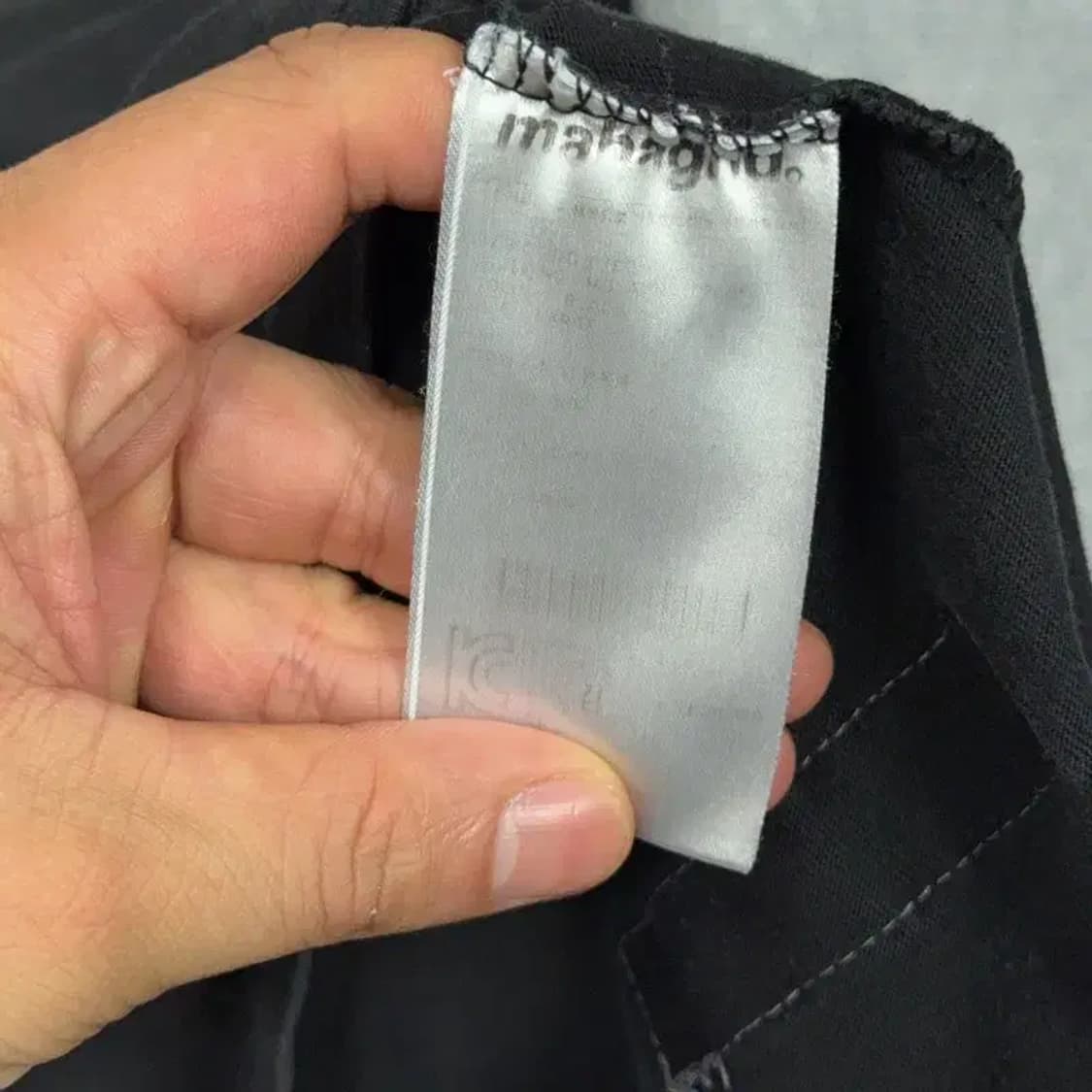 마하그리드 스펠 로고 프린팅 블랙 반팔 티 L 상품이미지4