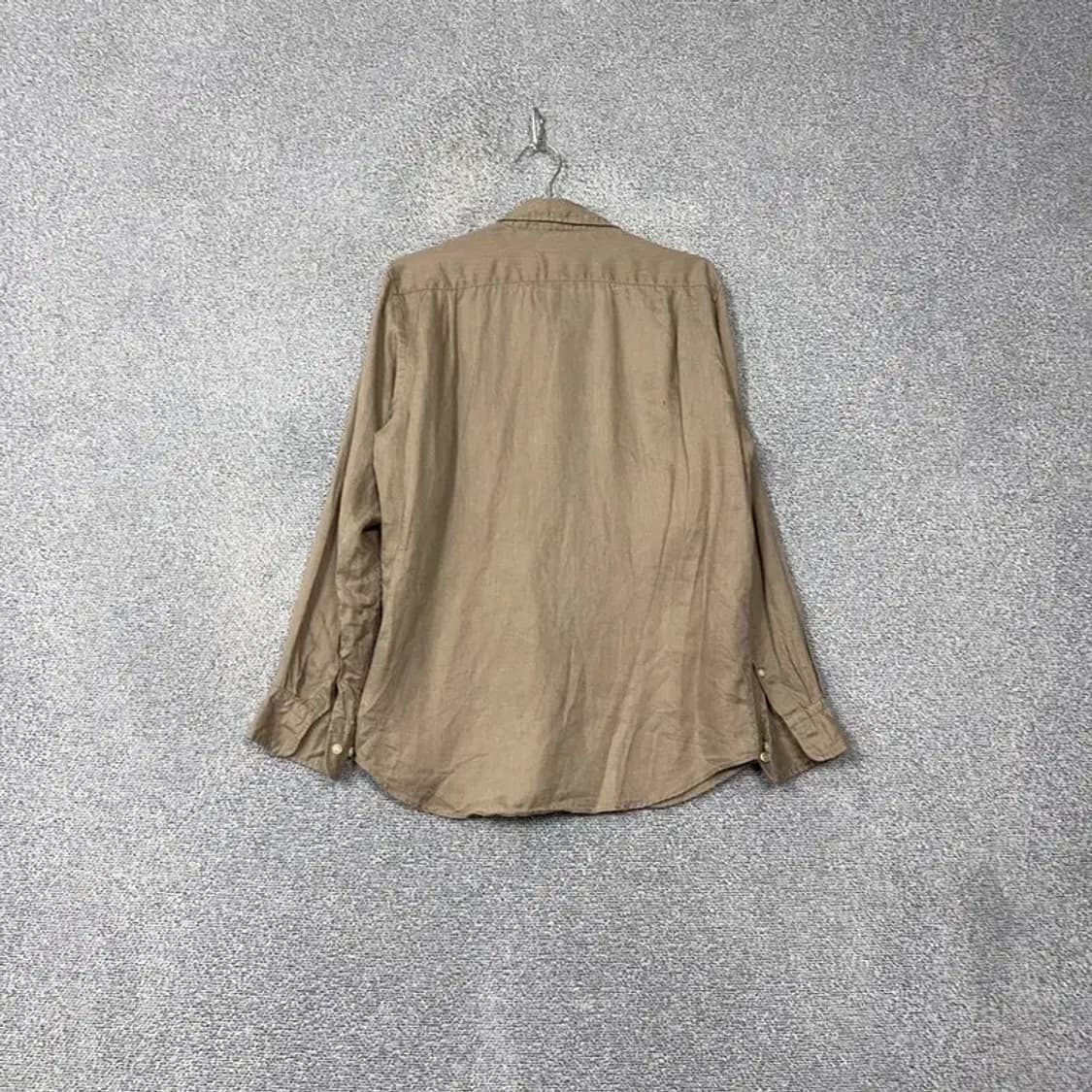 유니클로 베이지 포켓 린넨 셔츠 M 상품이미지2