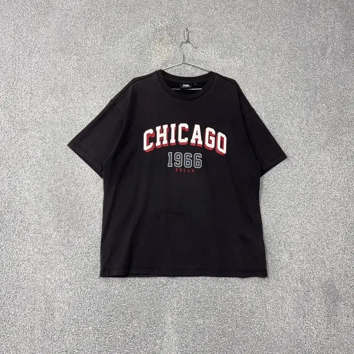 NBA 시카고 로고 프린팅 블랙 반팔 티 XL 상품이미지1